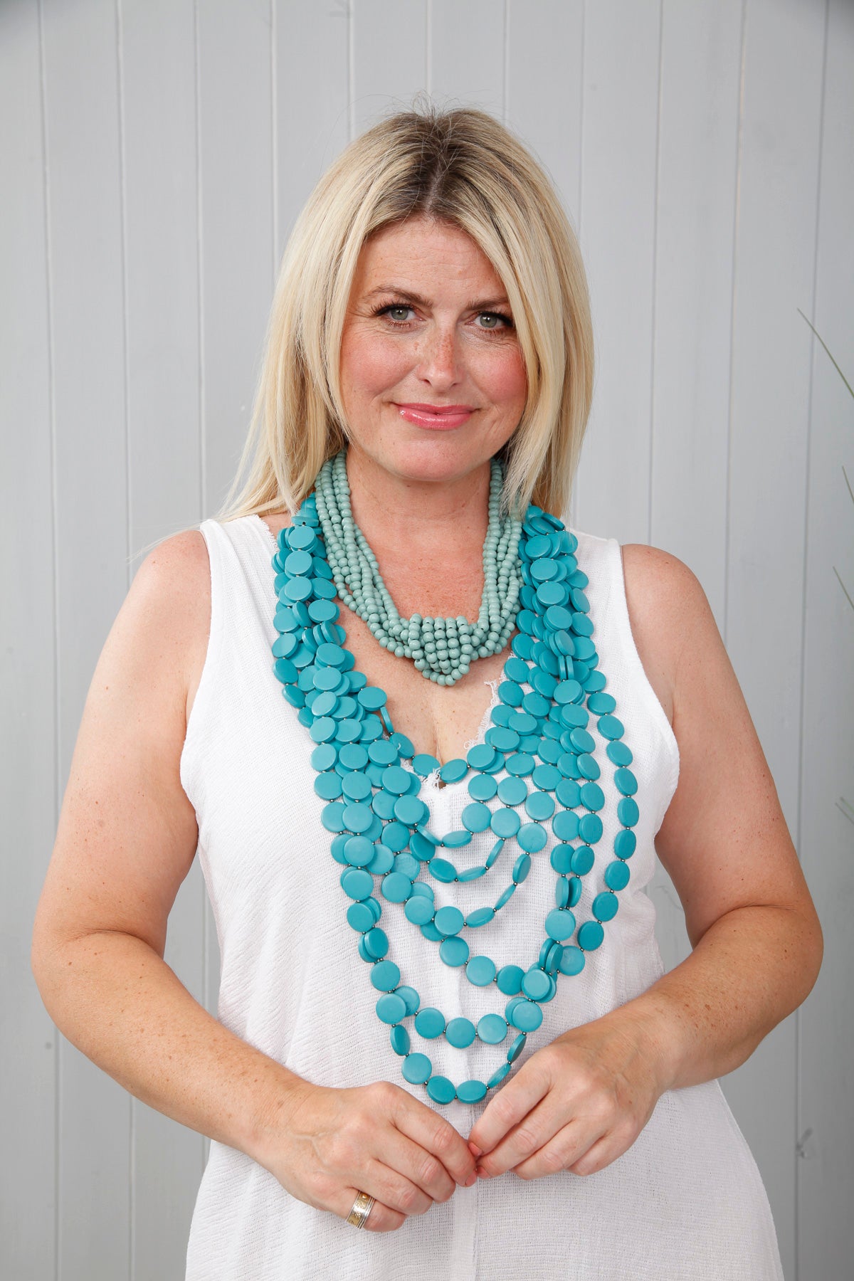 Turquoise hot sale necklace statement