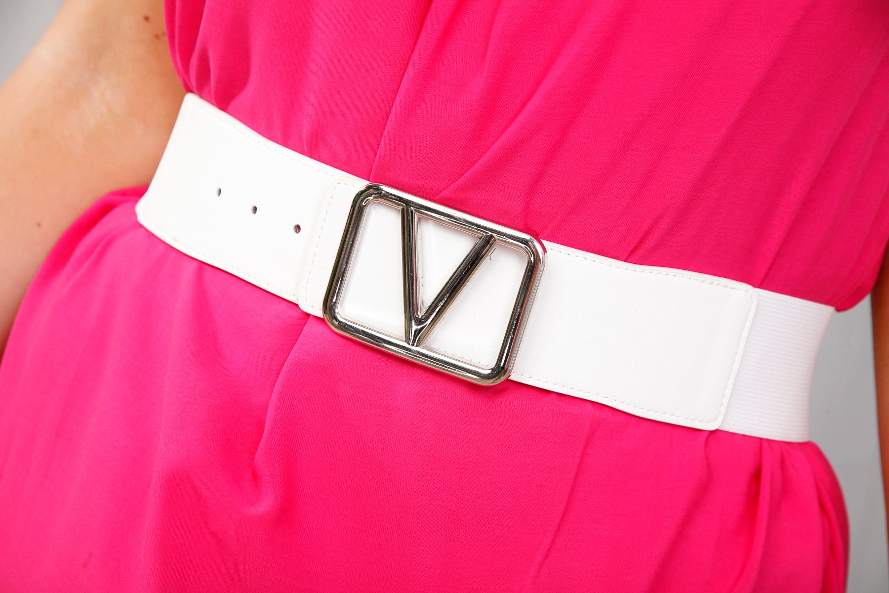 Silver 2024 elasticated belt