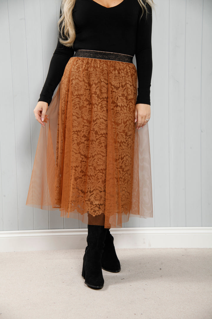 Lisa Lacey Skirt Burnt Copper