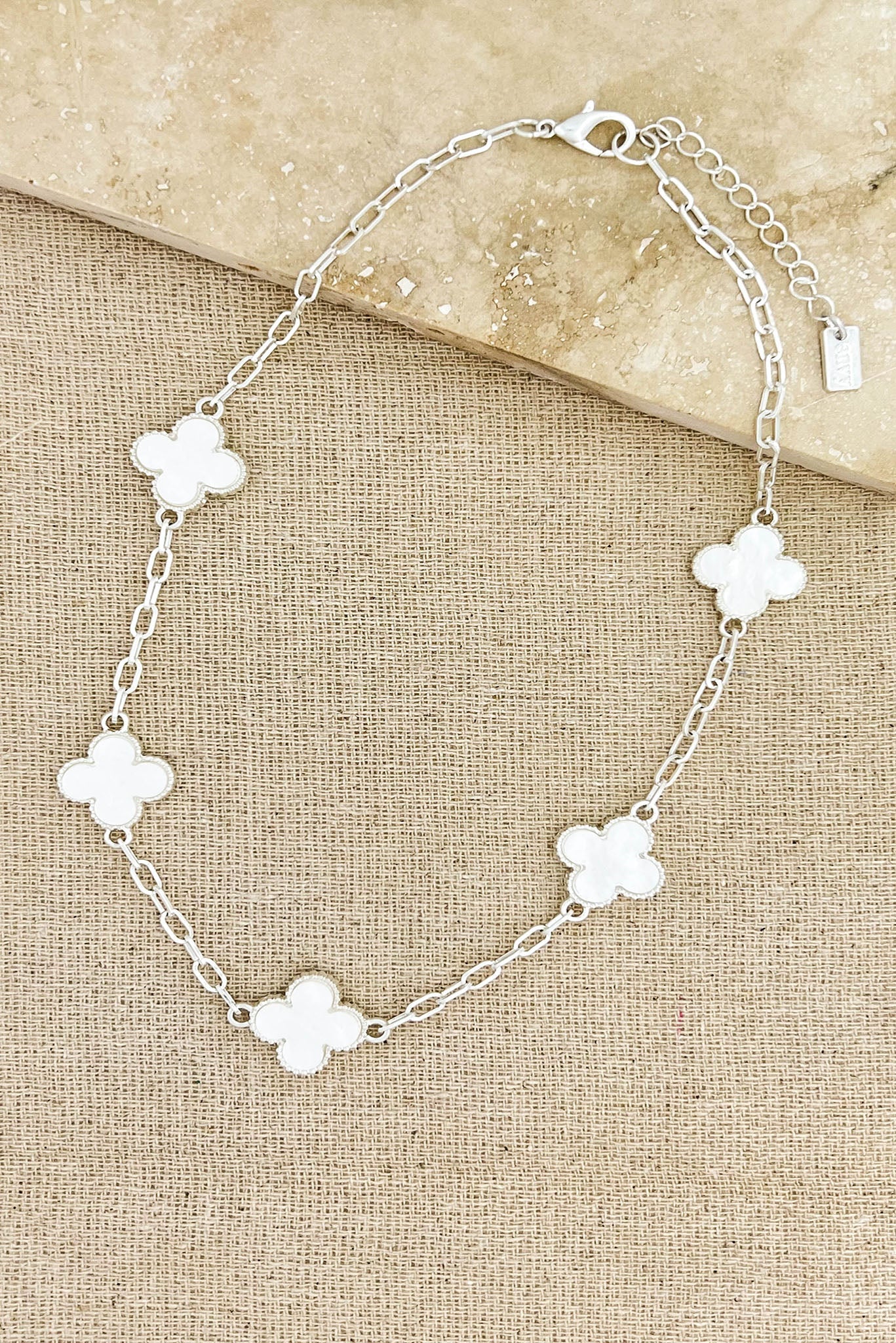 White clover necklace sales