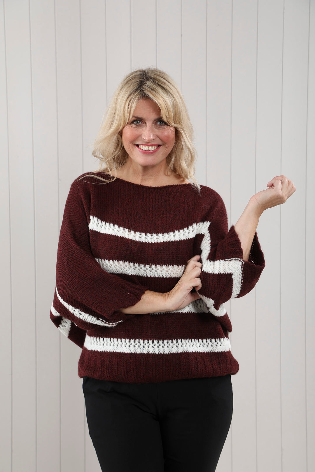 Belgravia Striped Knit Jumper