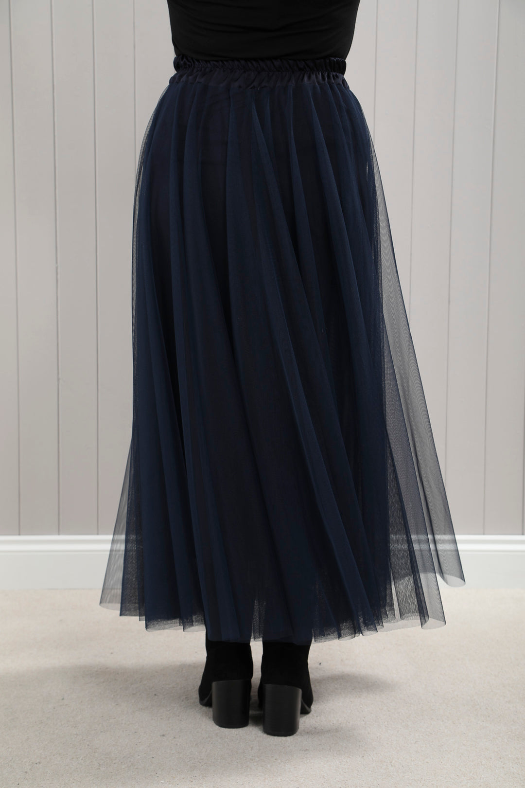 Tulle A-Line Skirt Black