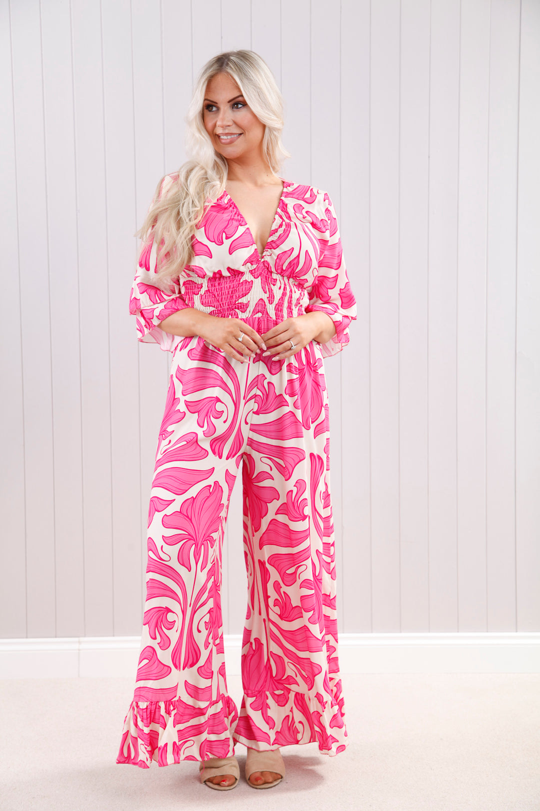 Geranium Jumpsuit Fuchsia