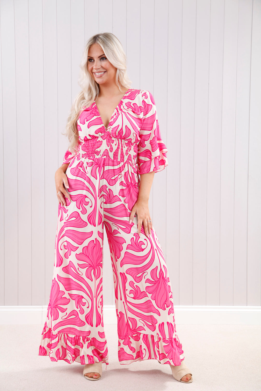 Geranium Jumpsuit Fuchsia