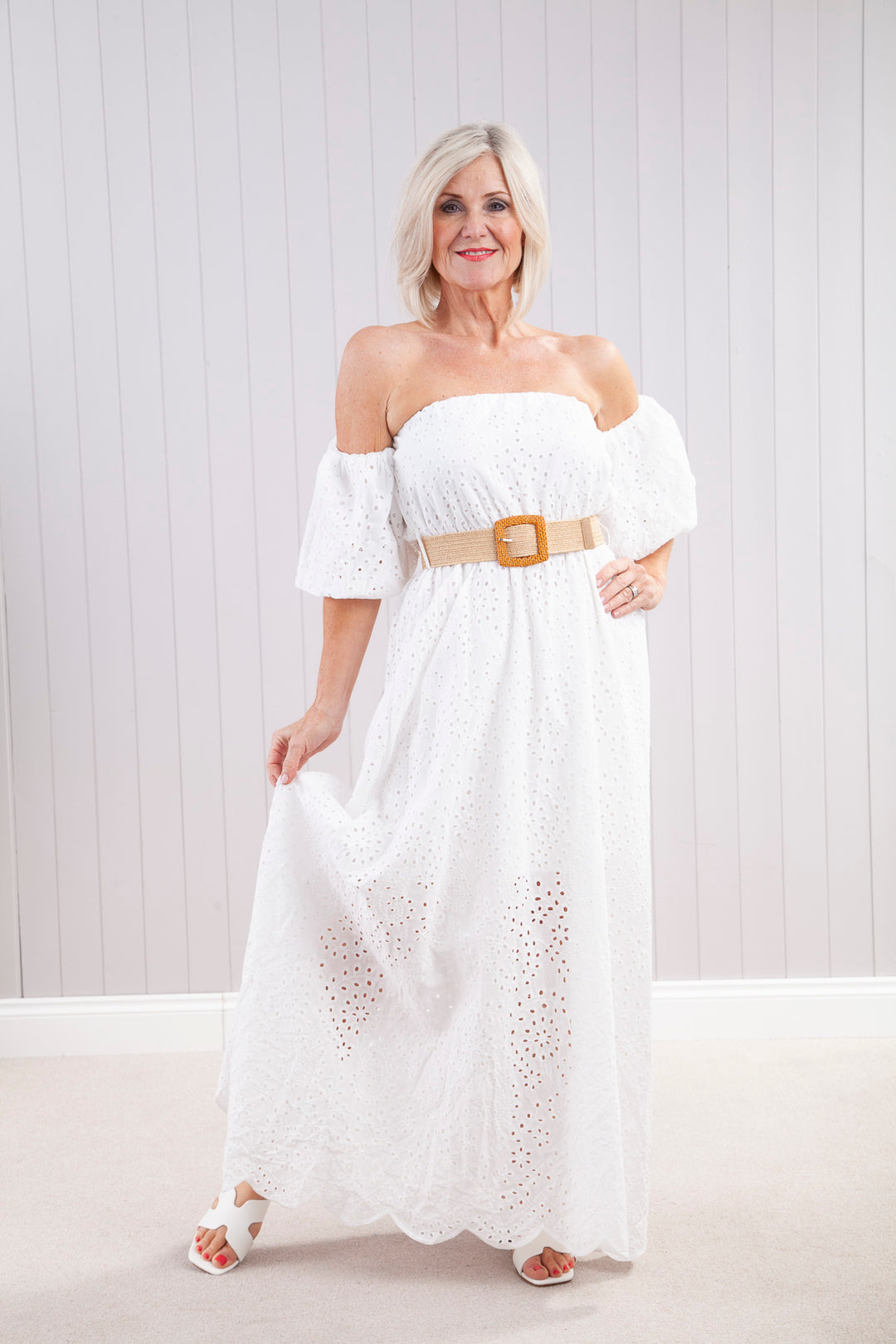 Cassandra Luxe Dress White