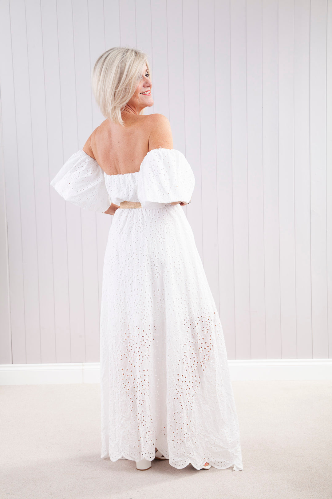 Cassandra Luxe Dress White