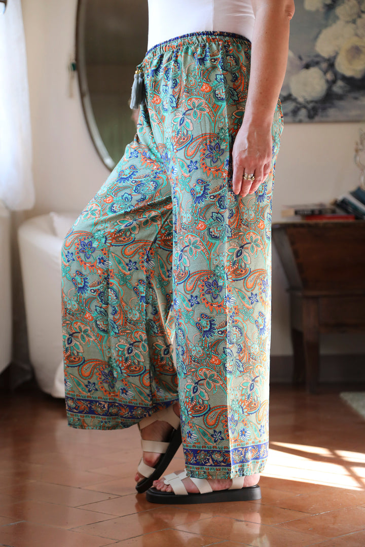 Bonita Boho Trousers Kiwi