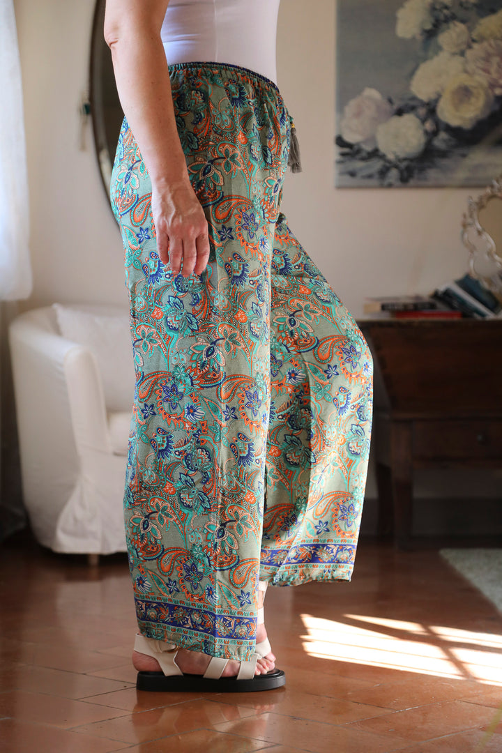 Bonita Boho Trousers Kiwi