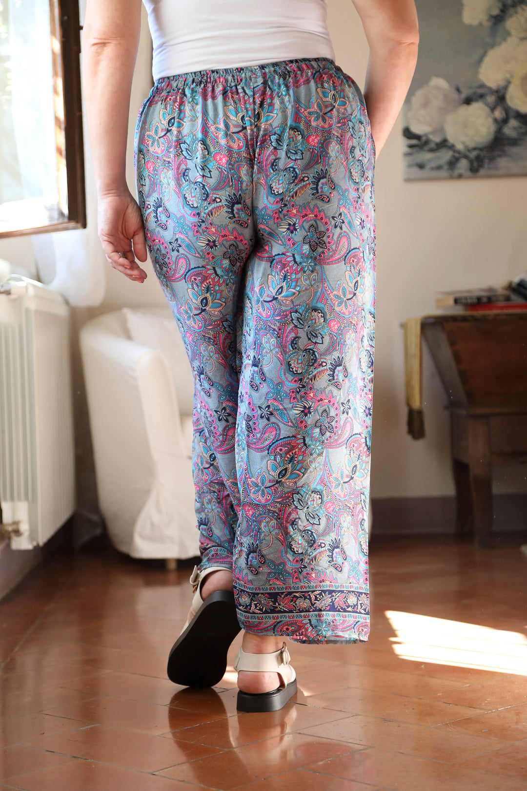 Bonita Boho Trousers Blueberry