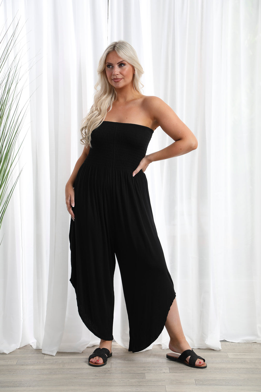 Parachute Jumpsuit Black