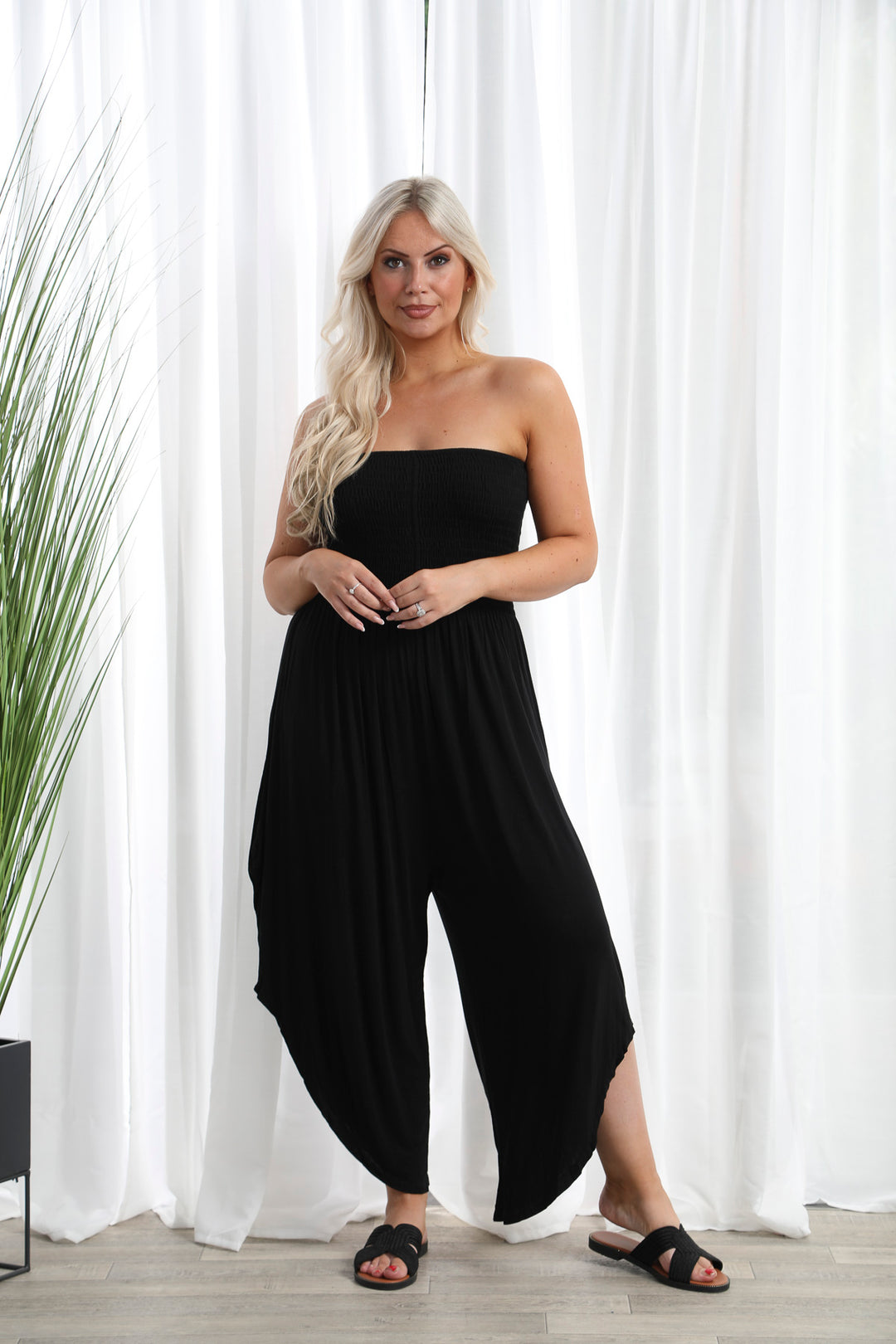 Parachute Jumpsuit Black