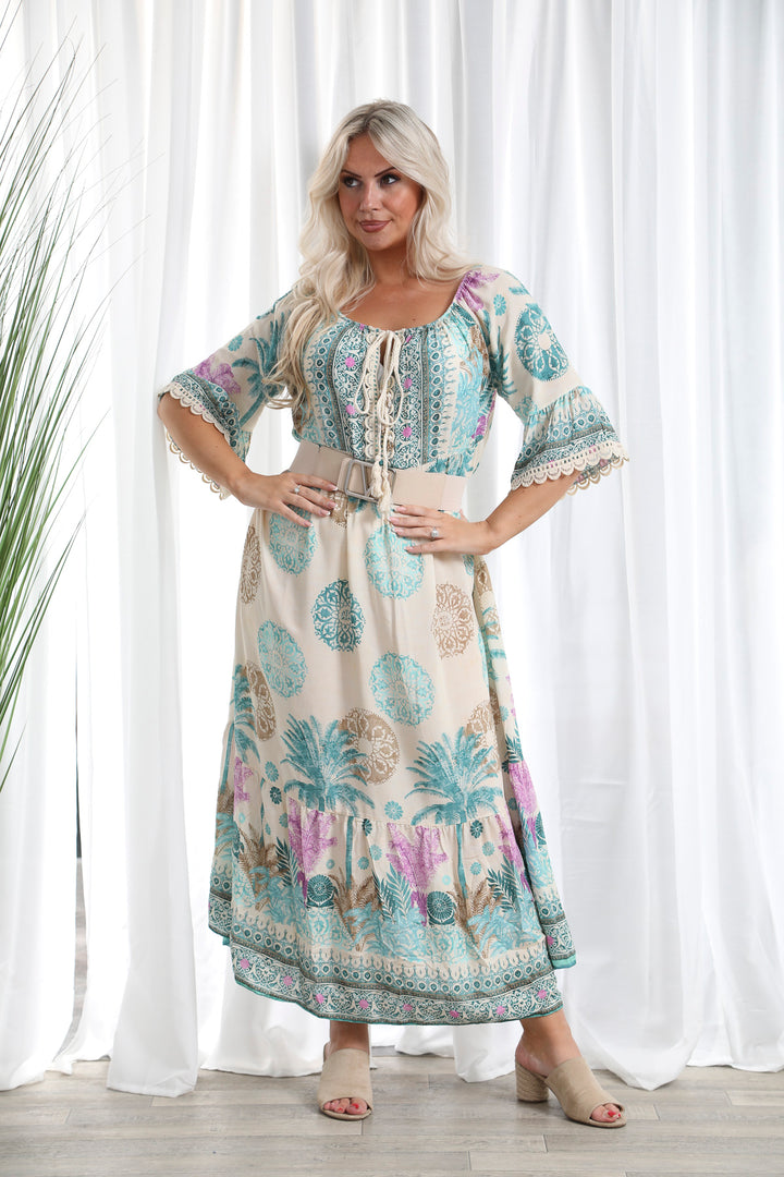 Harlyn Paradise Dress Aqua