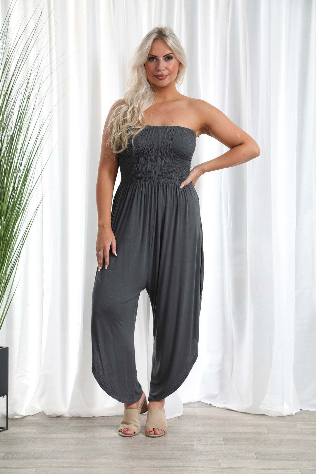 Parachute Jumpsuit Charcoal