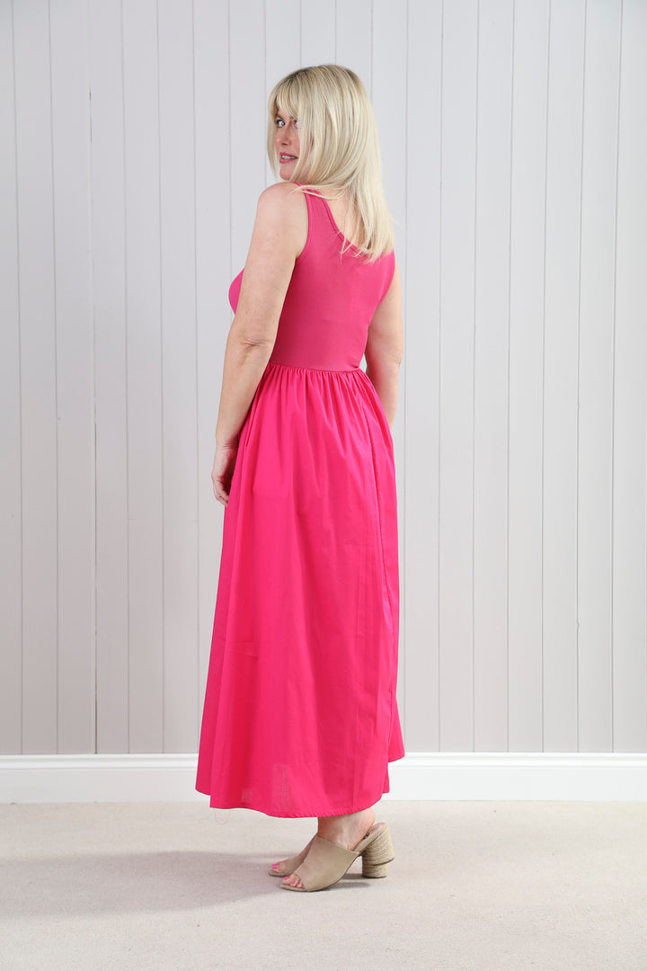 Venus Maxi Dress Hot Pink