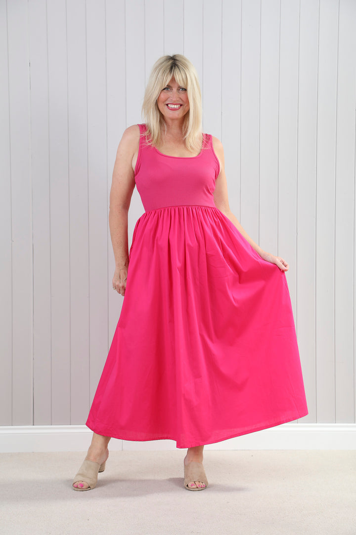 Venus Maxi Dress Hot Pink