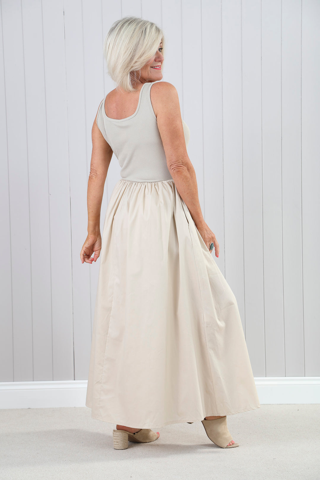 Venus Maxi Dress Beige