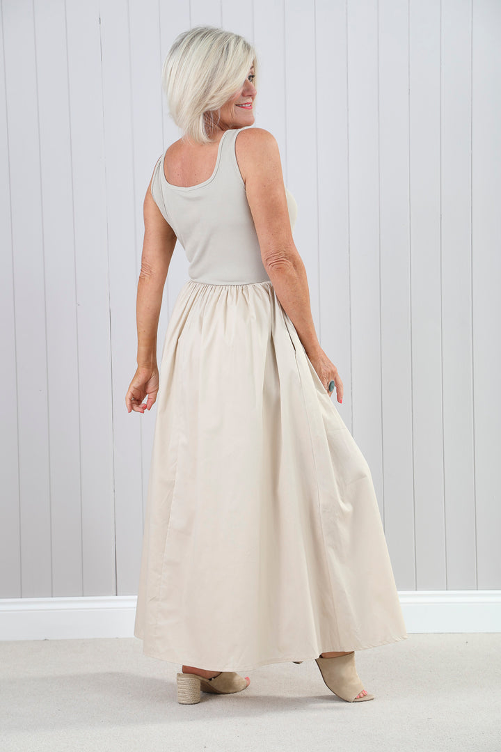 Venus Maxi Dress Beige