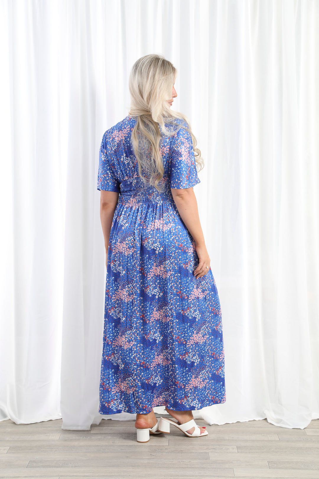 Venetia Splash Dress Blue