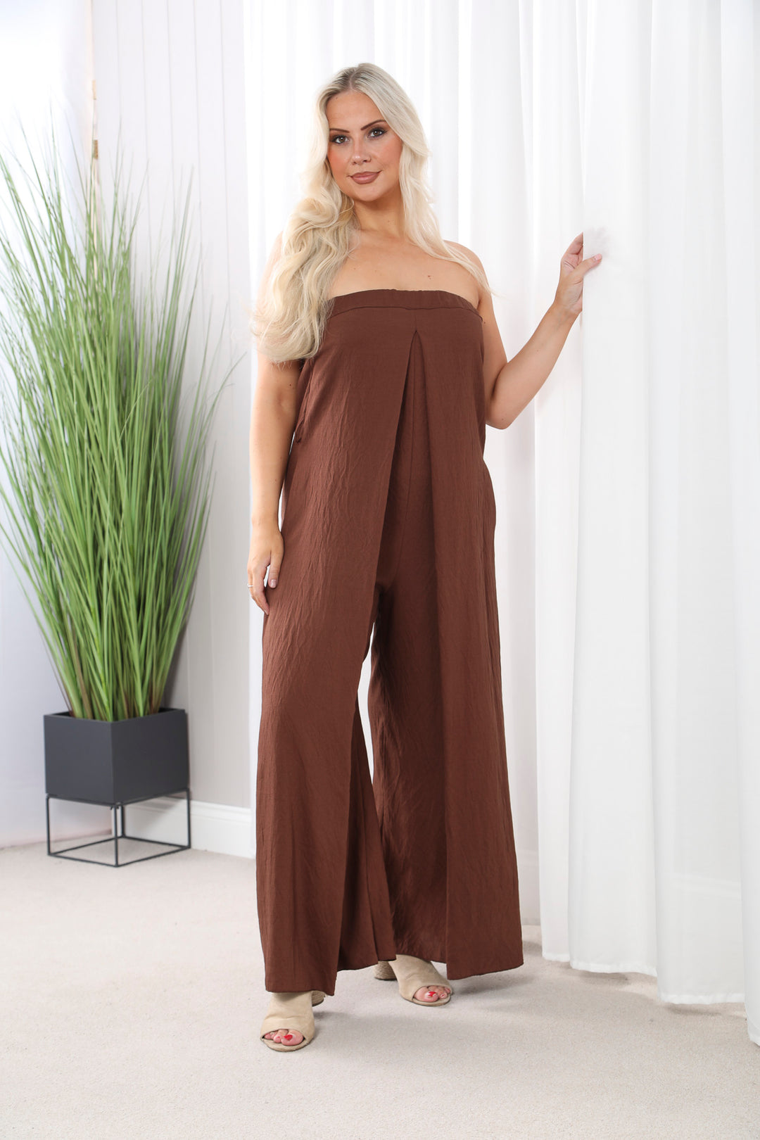 Florentine Jumpsuit Chocolate