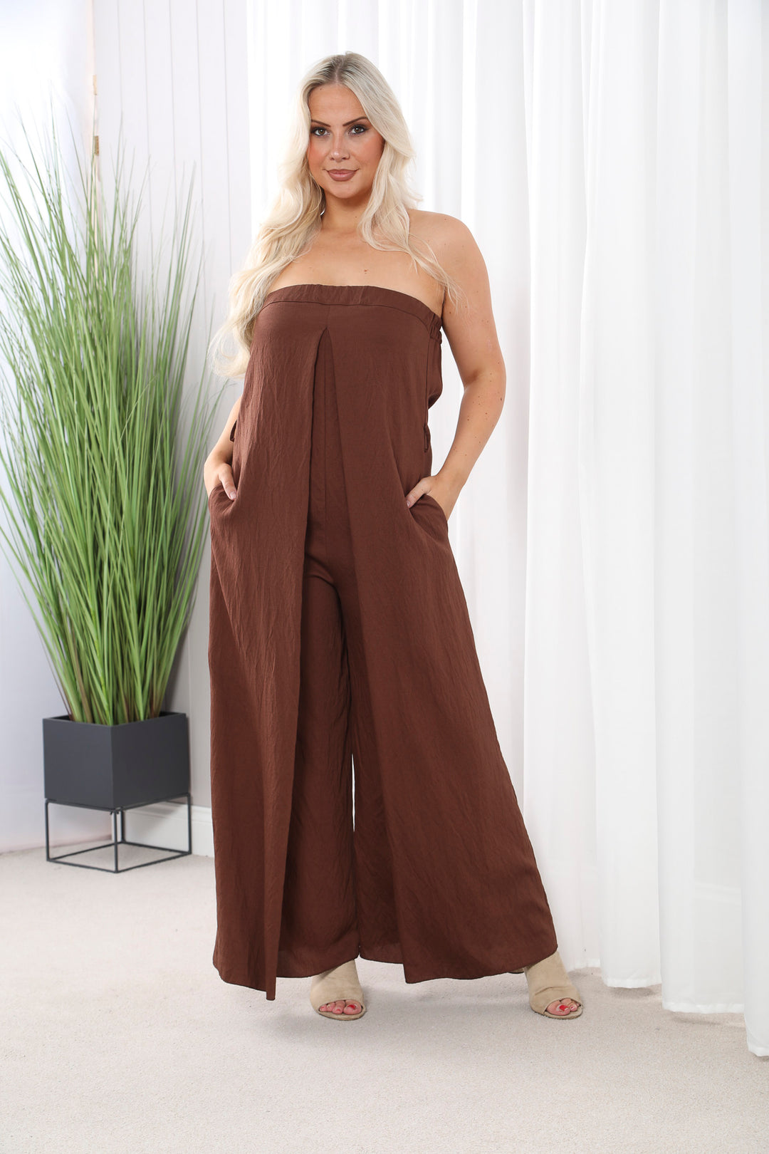 Florentine Jumpsuit Chocolate