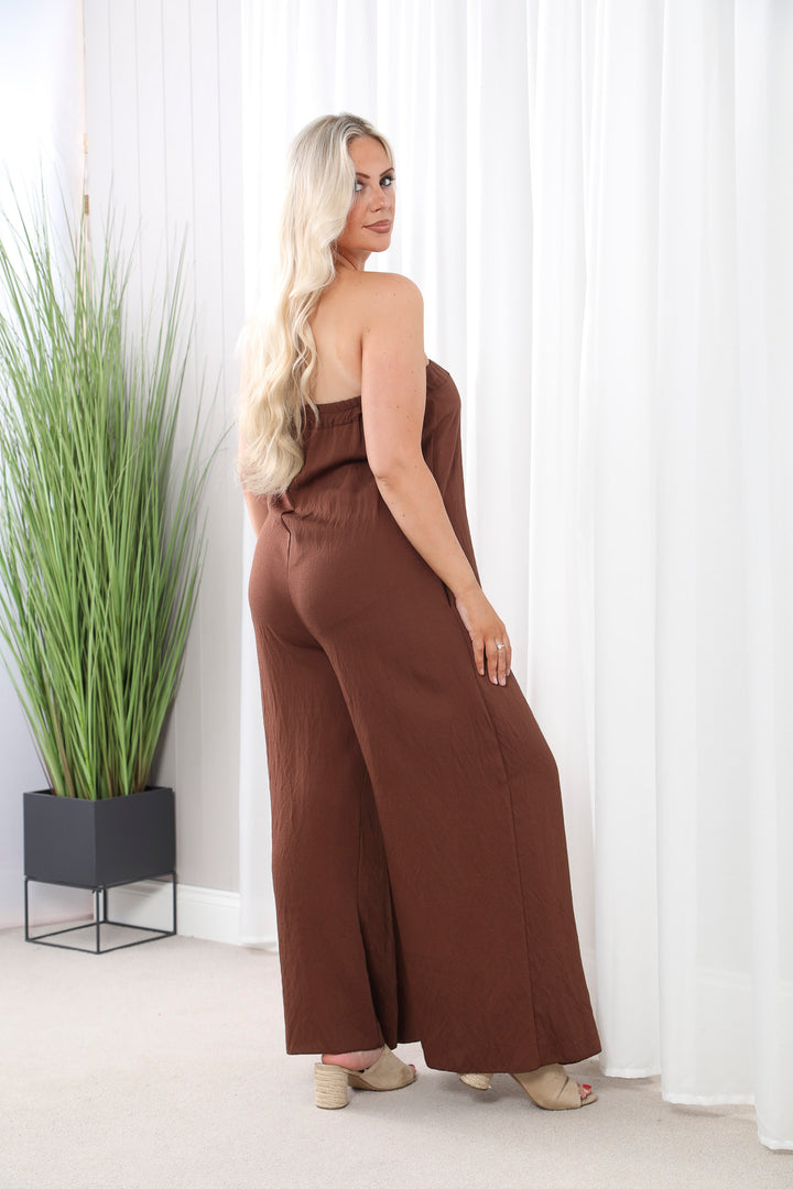 Florentine Jumpsuit Chocolate