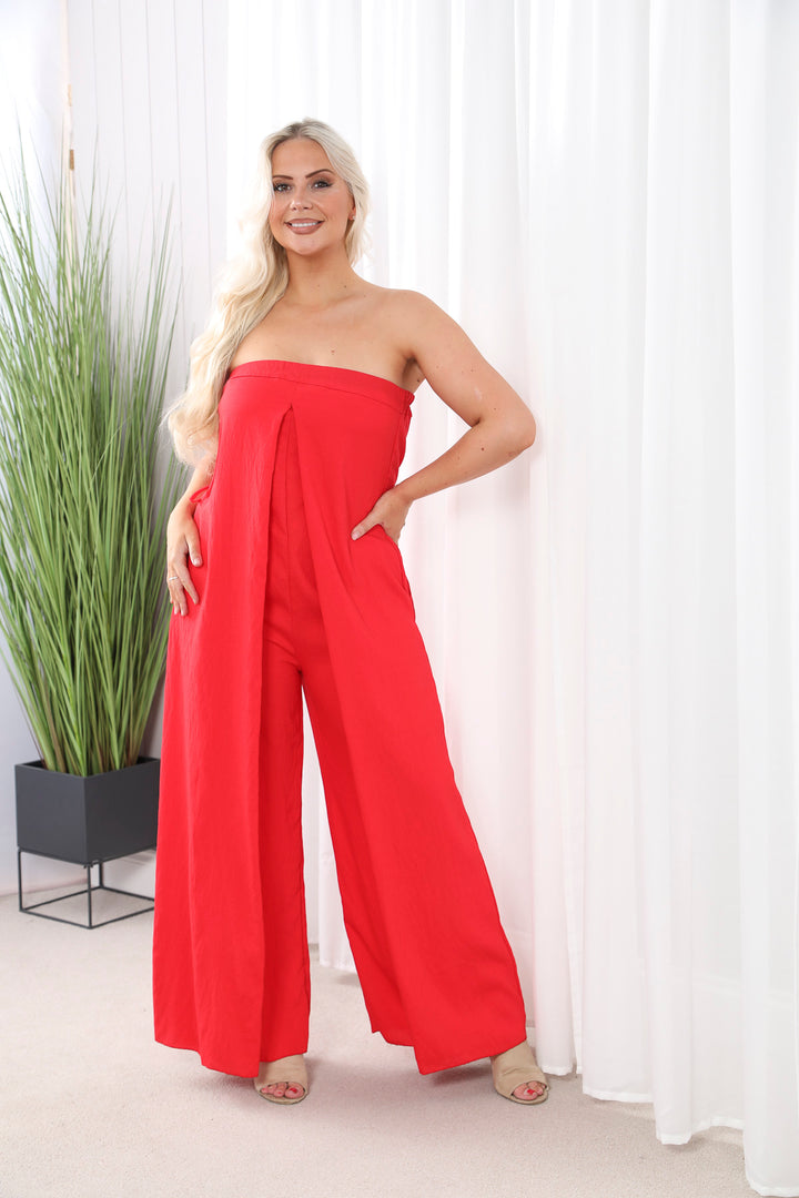 Florentine Jumpsuit Red