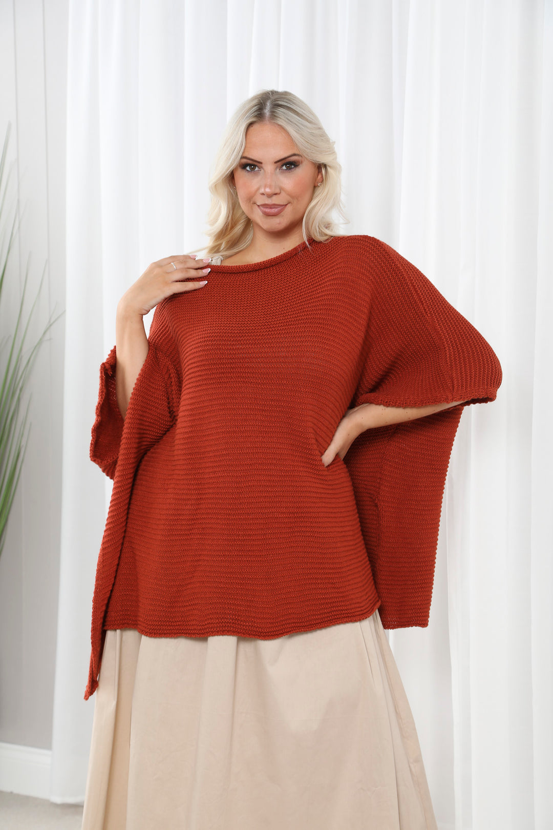 Poppy Poncho Top