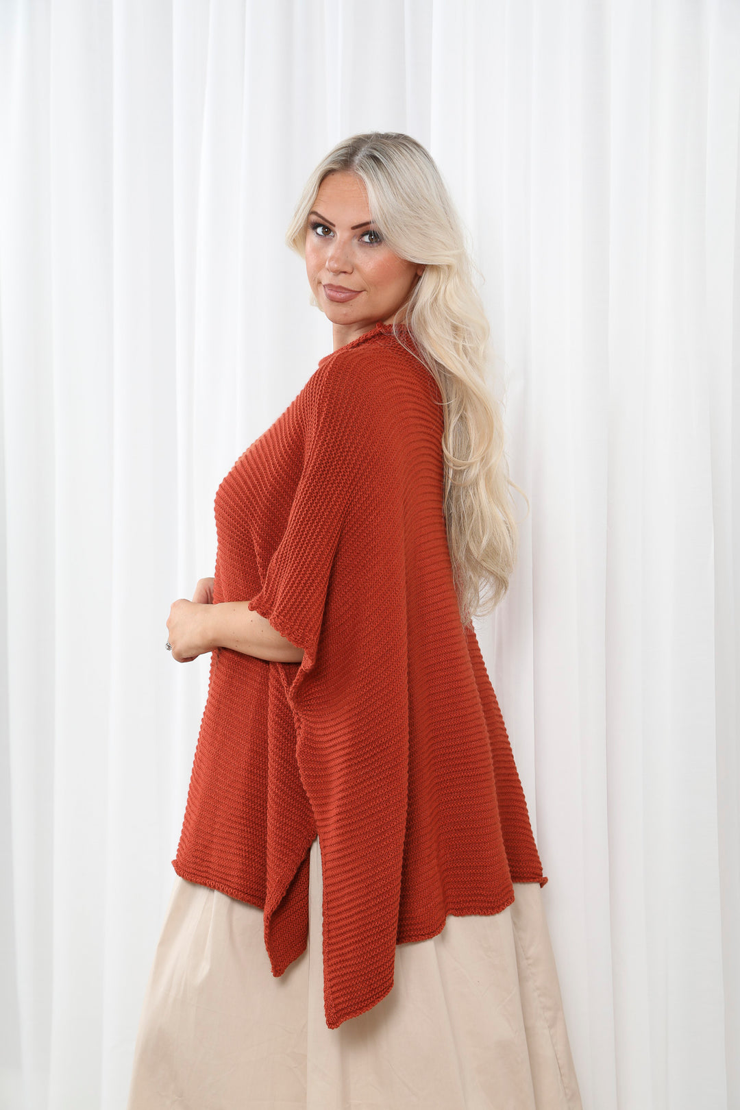 Poppy Poncho Top