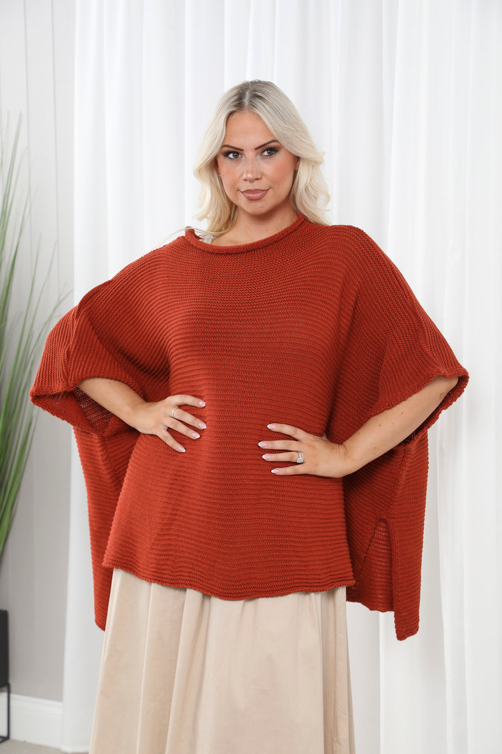 Poppy Poncho Top