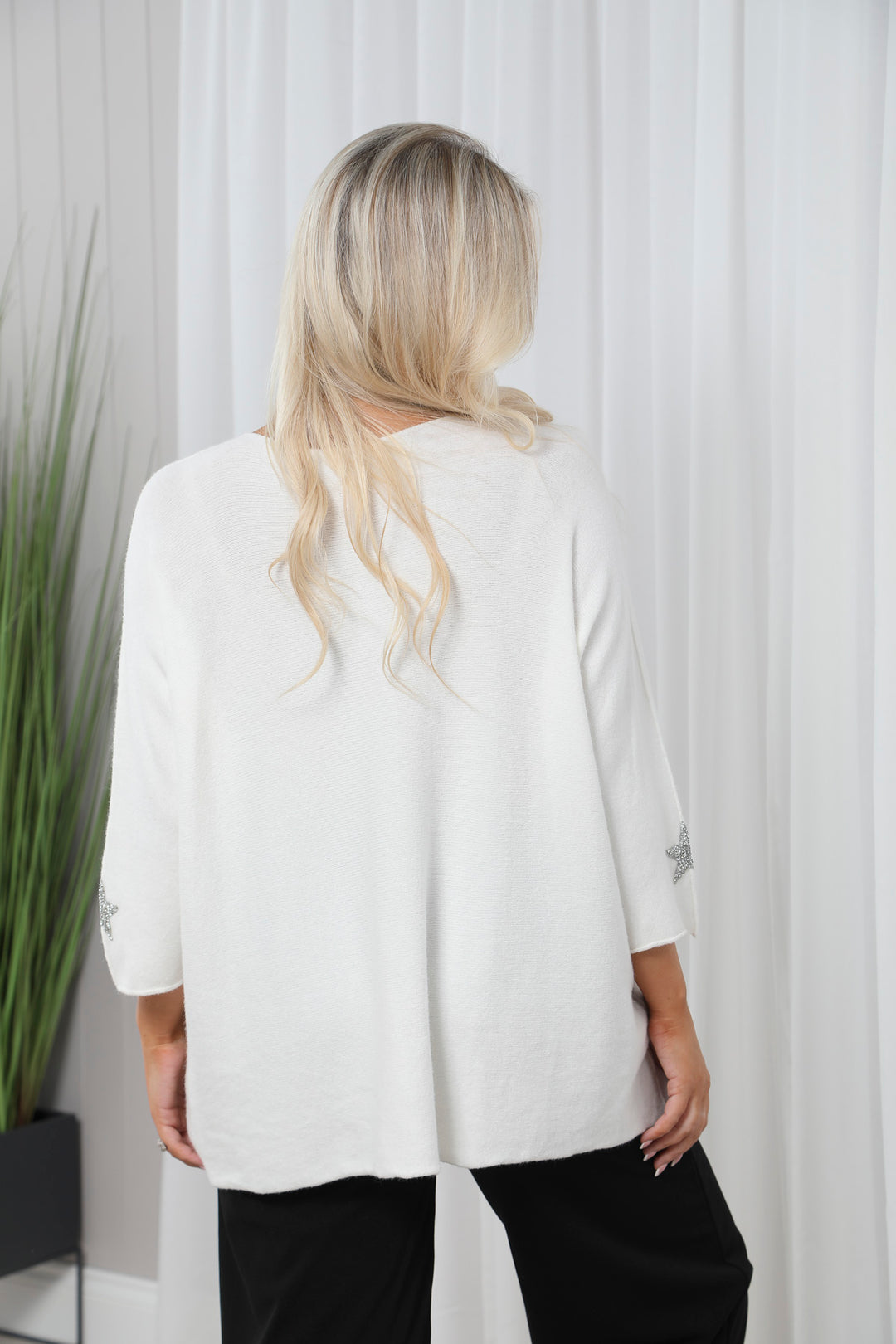 Anabelle Star Jumper Cream