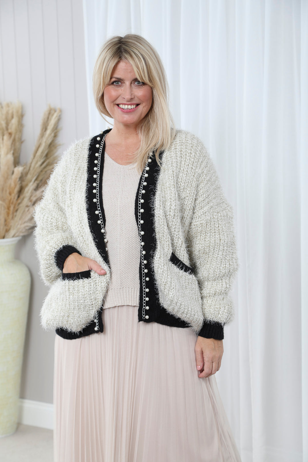 Marie Luxe Cardigan Cream