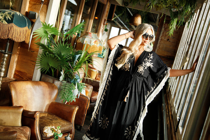 Leilani Luxe Kimono Black
