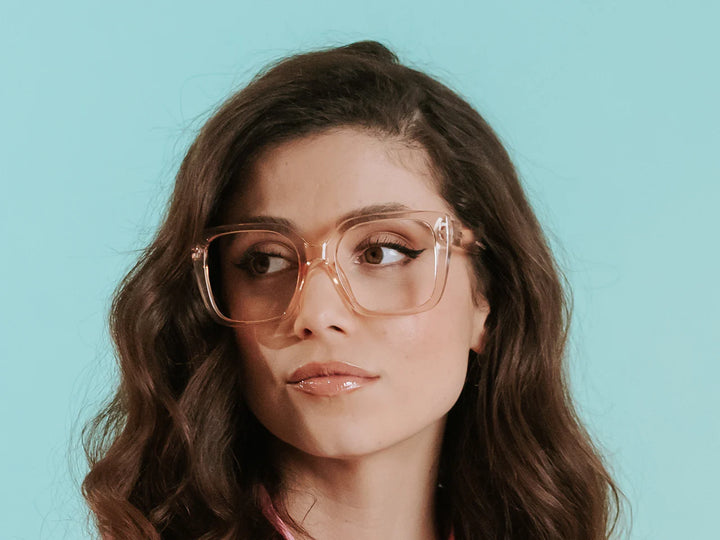 Deirdre Reading Glasses Transparent Pink