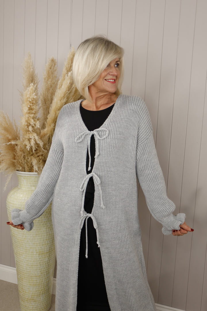 Bridget Long Cardigan Grey