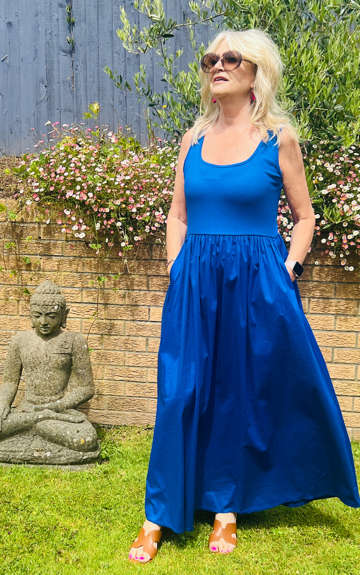 Venus Maxi Dress Royal Blue