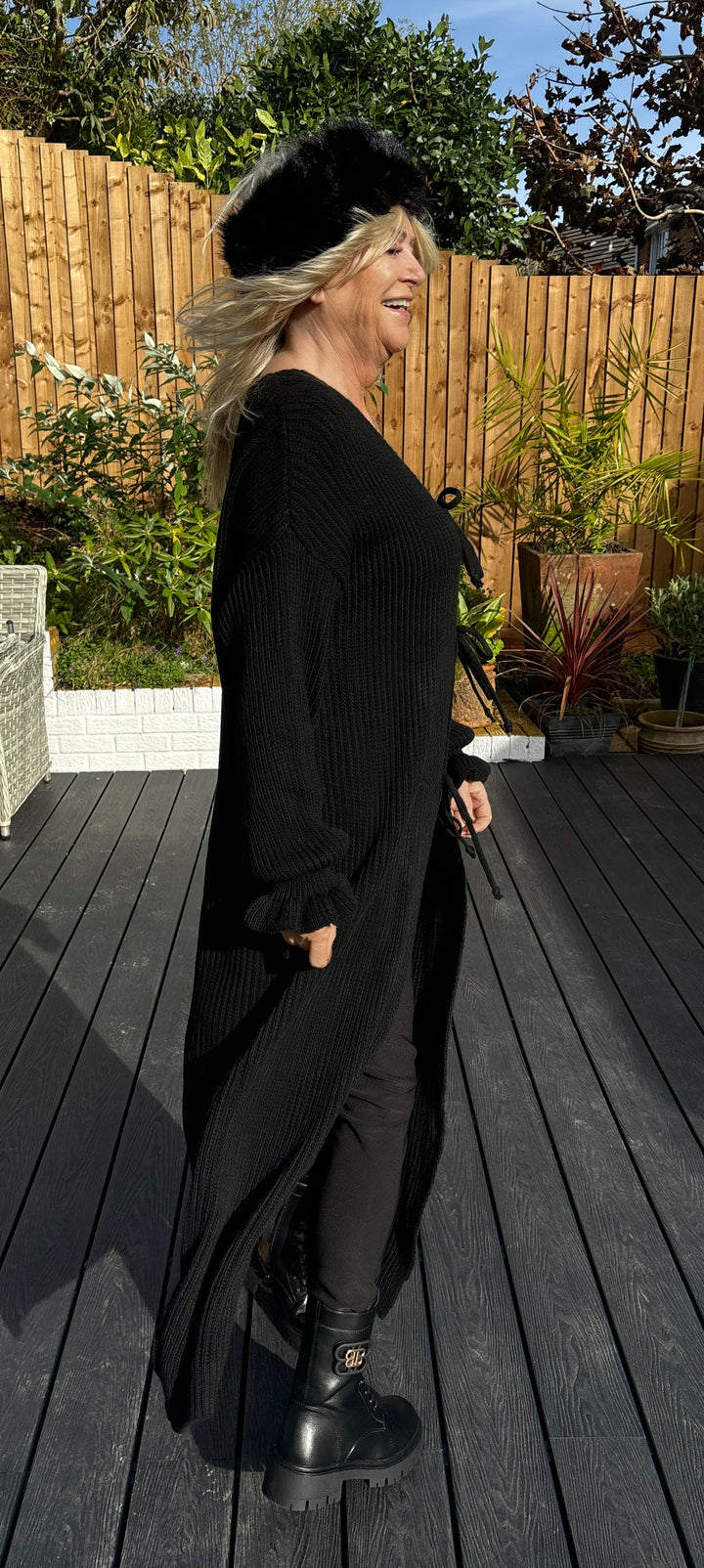 Bridget Long Cardigan Black