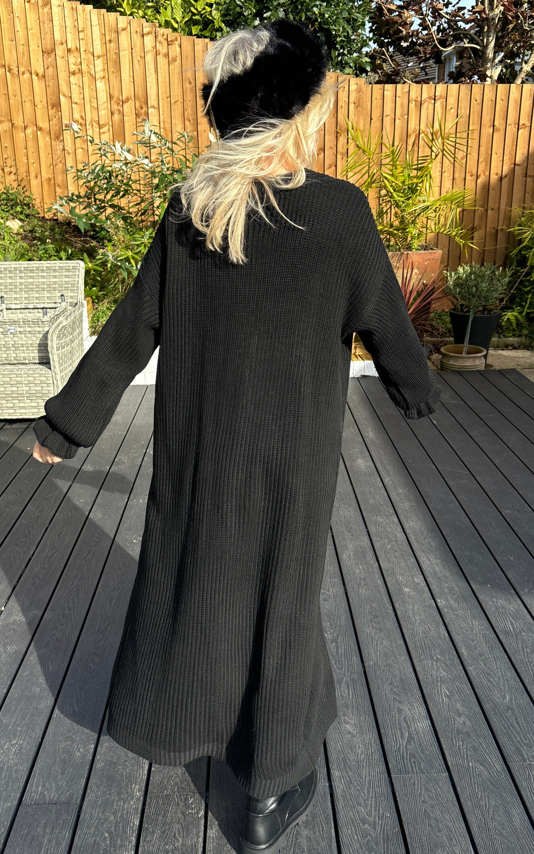 Bridget Long Cardigan Black