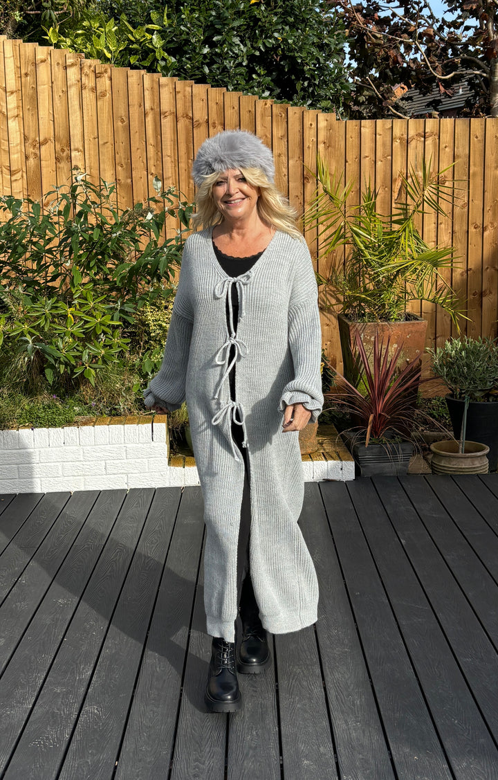 Bridget Long Cardigan Grey