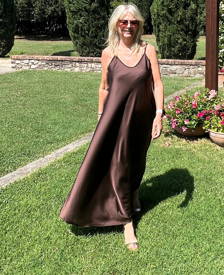 Florentine Maxi dress Chocolate