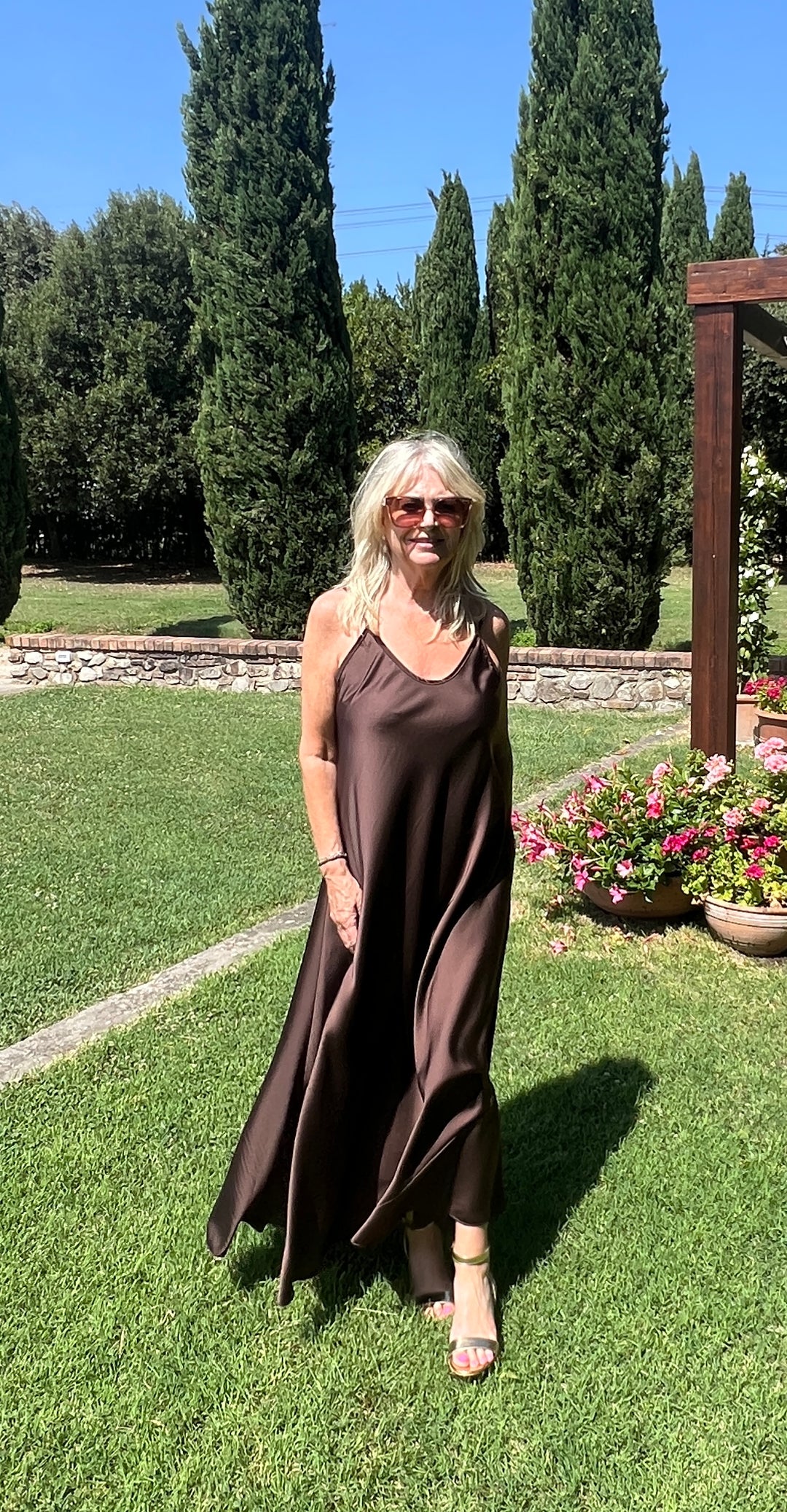 Florentine Maxi dress Chocolate