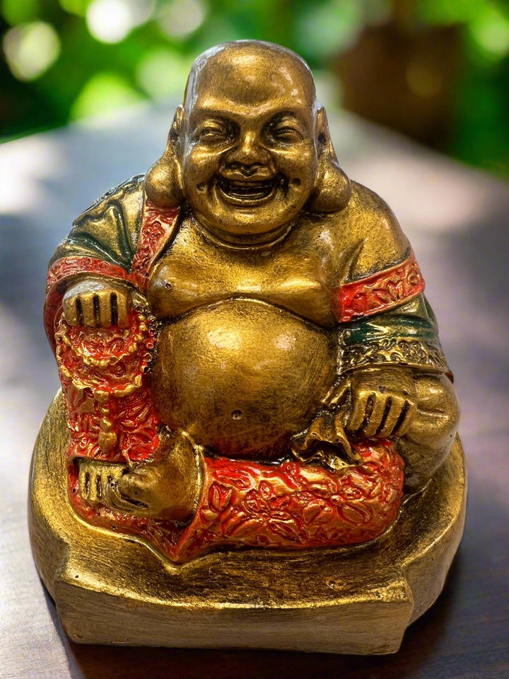 Gold Happy Buddha 15cms