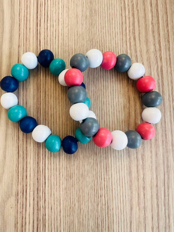 Multi Wooden bead Bracelet