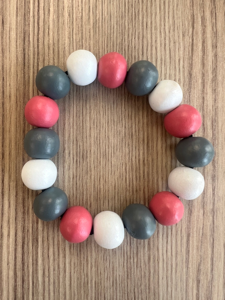 Multi Wooden bead Bracelet