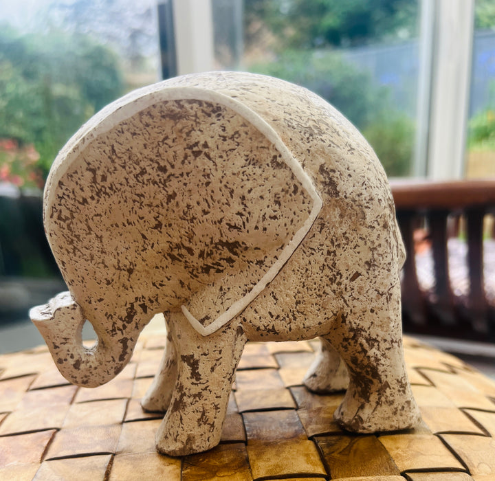 Elephant Woodcarving Cream