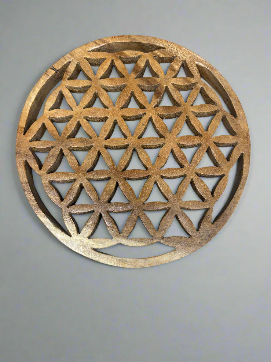 Teak Circular Wallhanging