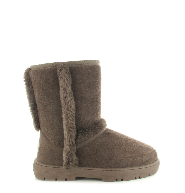 Geri Fur Lined Boots Mocha