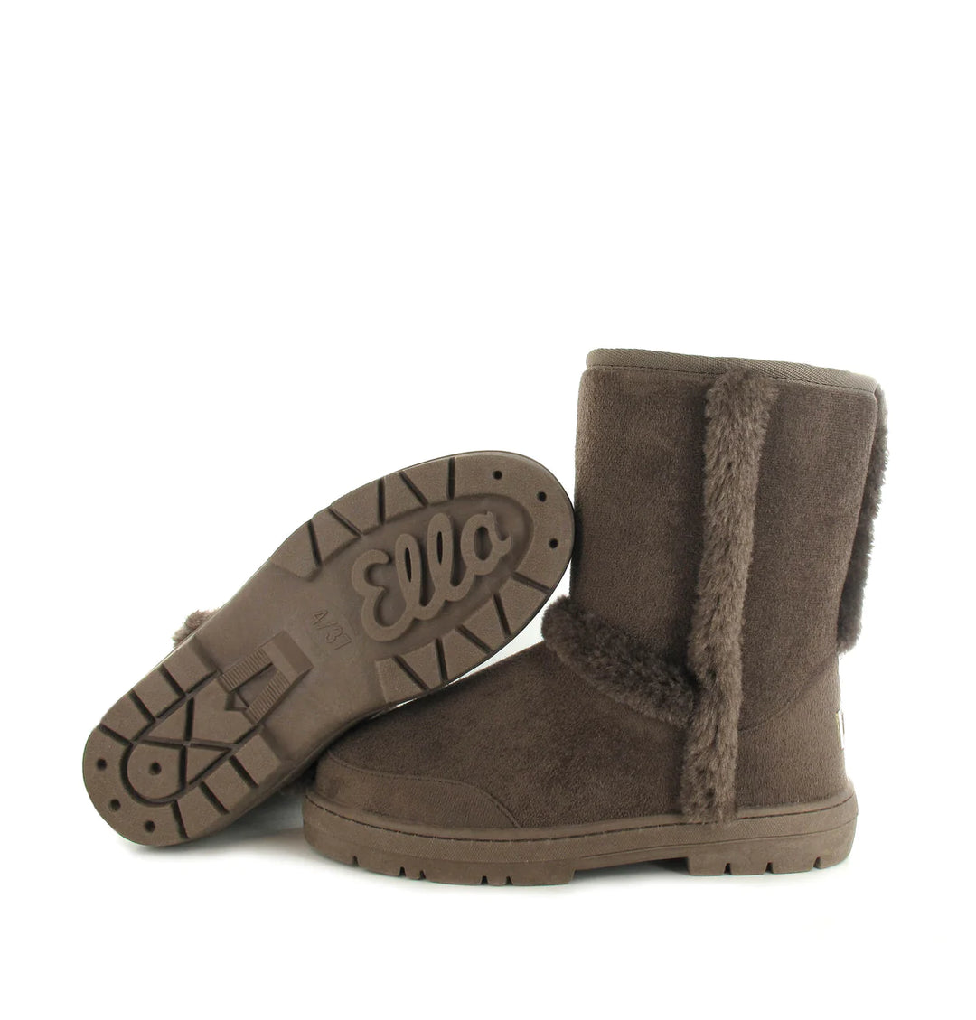 Geri Fur Lined Boots Mocha