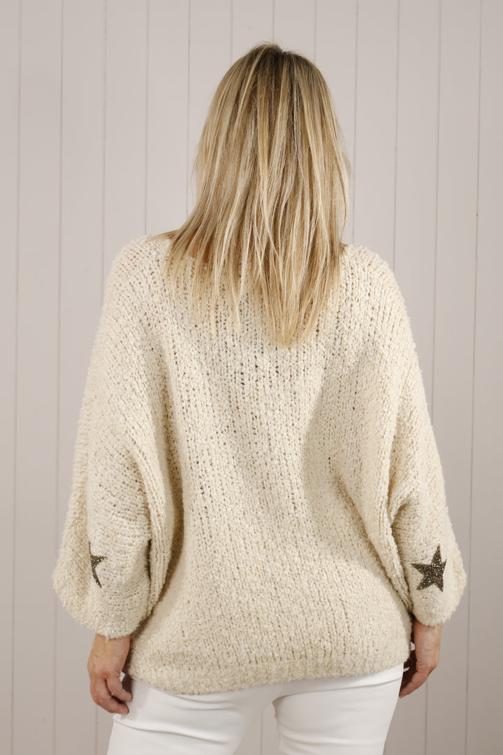 Aletta Star Jumper Cream