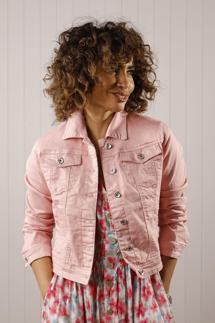 Denim Stretch Jacket Rose