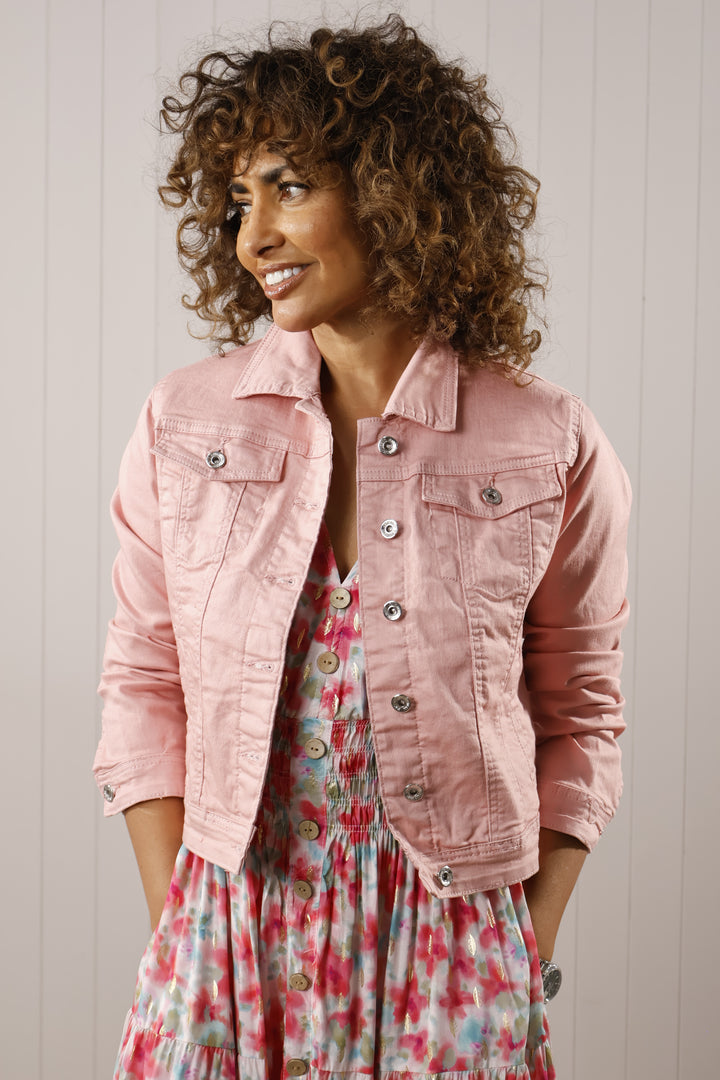 Denim Stretch Jacket Rose